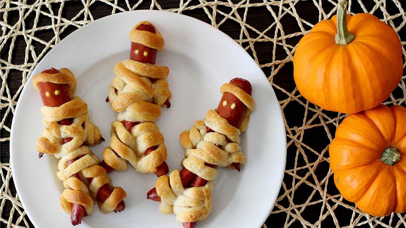 Walking Mummy Dogs Recipe - Pillsbury.com