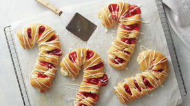 Mini Cherry Cheesecake Candy Cane Crescent Danishes