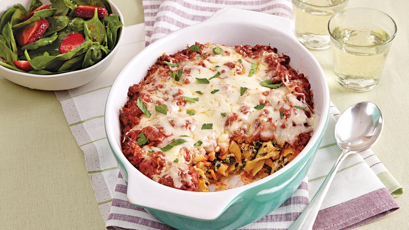 Noodle and Spinach Casserole