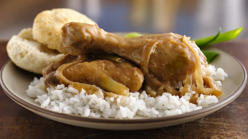 Smothered Chicken And Gravy Recipe Bettycrocker Com