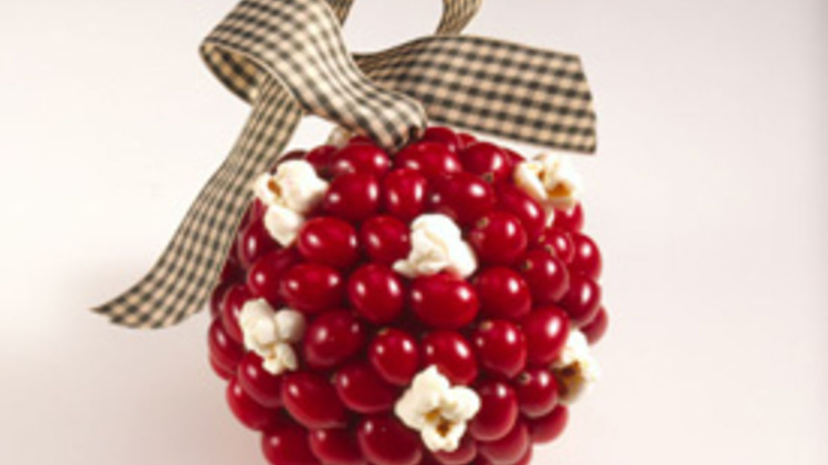 Cranberry Kissing Ball