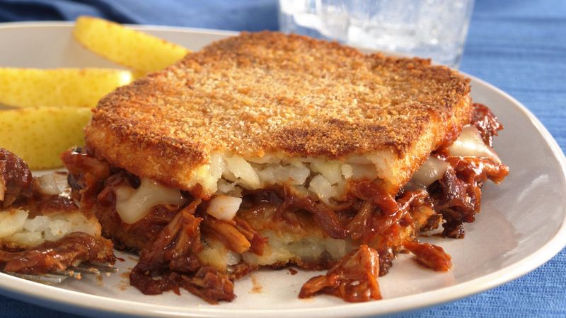 Crispy Potato Barbecue Stacks