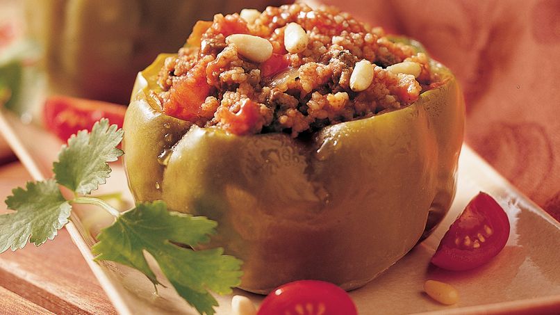 Slow-Cooker Couscous-Stuffed Peppers