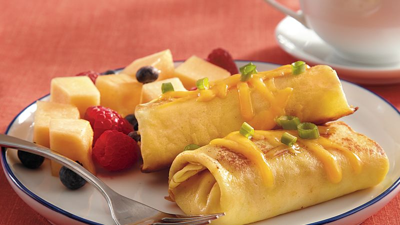 Bacon and Cheese Blintzes Recipe 