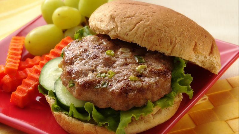 Asian Turkey Burgers Recipe - BettyCrocker.com