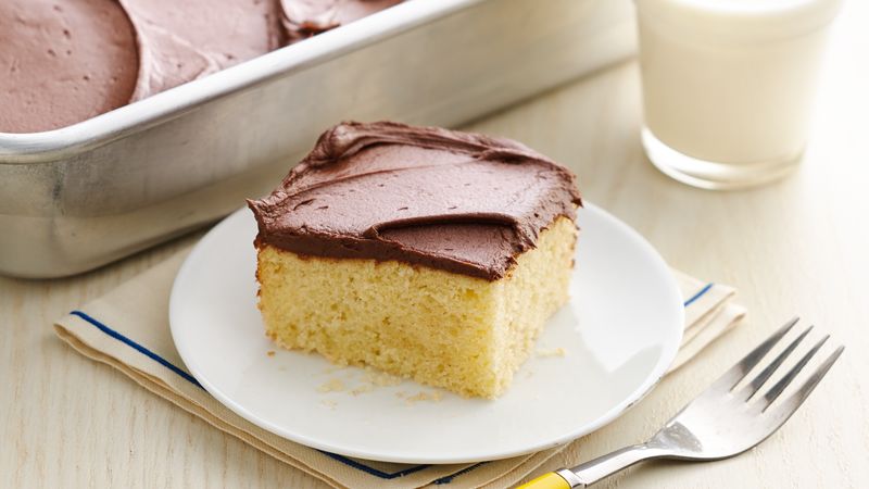 yellow cake recipe box