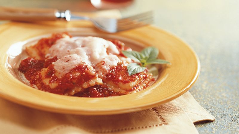 Ravioli with Tomato Basil