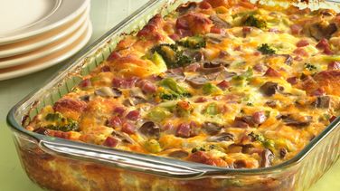 Ham and Cheese Omelet Bake