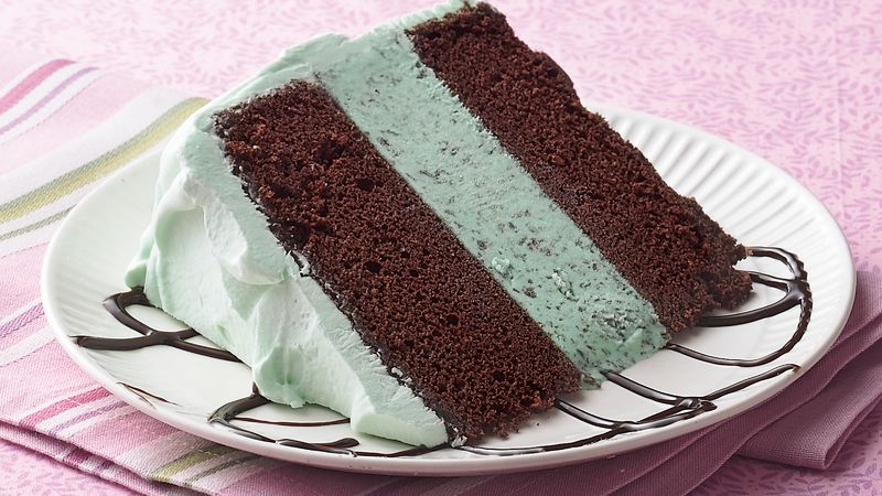 Mint-Chocolate Ice Cream Cake Recipe - BettyCrocker.com