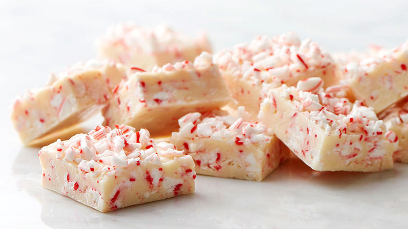 Microwave Candy Cane Fudge