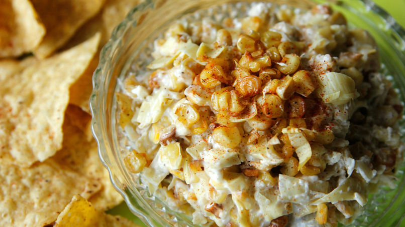 Roasted Corn and Artichoke Dip