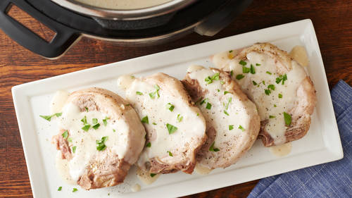 Instant Pot® Creamy Garlic Pork Chops-image