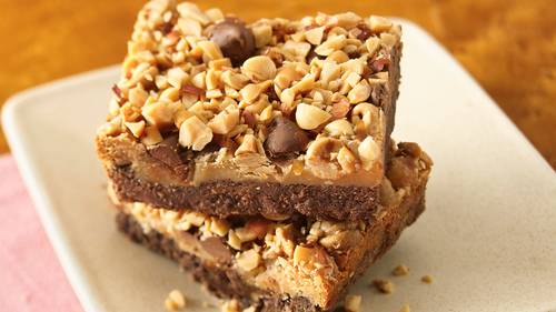 Peanuttiest Peanut Butter Brownie Bars-image