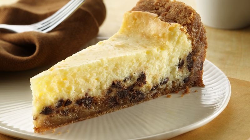 Gâteau au fromage aux brisures de chocolat sans gluten