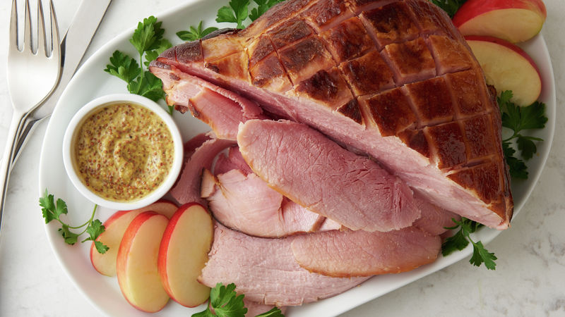 Slow-Cooker Honey Mustard Glazed Ham