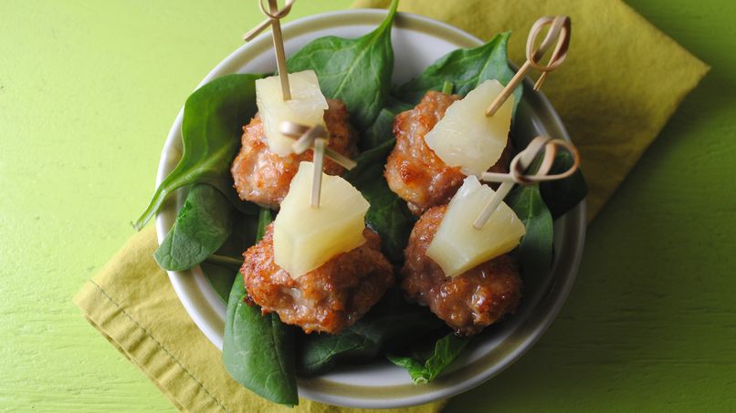 Albóndigas de Pavo con Glaseado Picante de Piña
