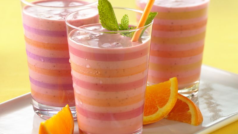 Strawberry-Orange Smoothies Recipe 