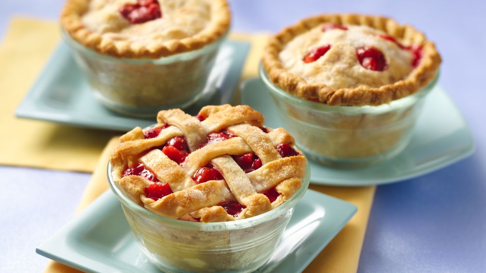 StrawberryRhubarb Mini Pies recipe from