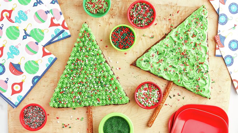 Brownie Christmas Trees