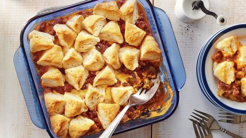 Biscuit Cheeseburger Casserole-image