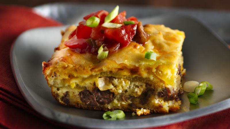 Chile Relleno Casserole With Ground Beef