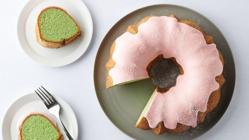 Pistachio-Cherry Bundt Cake