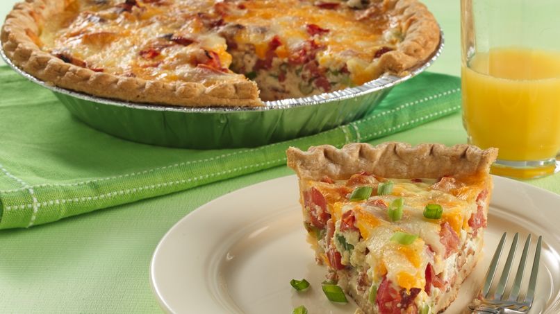 Tomato-Bacon Quiche