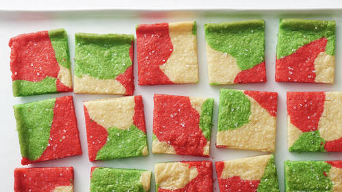 Marbled Sugar Cookie Squares 