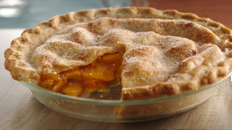 Peach Pie Recipe Bettycrocker Com