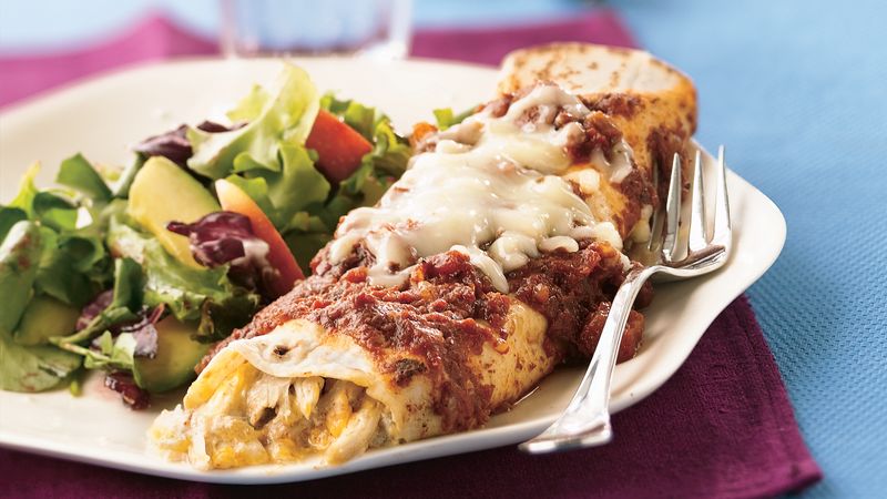 Turkey-Green Chile Enchiladas