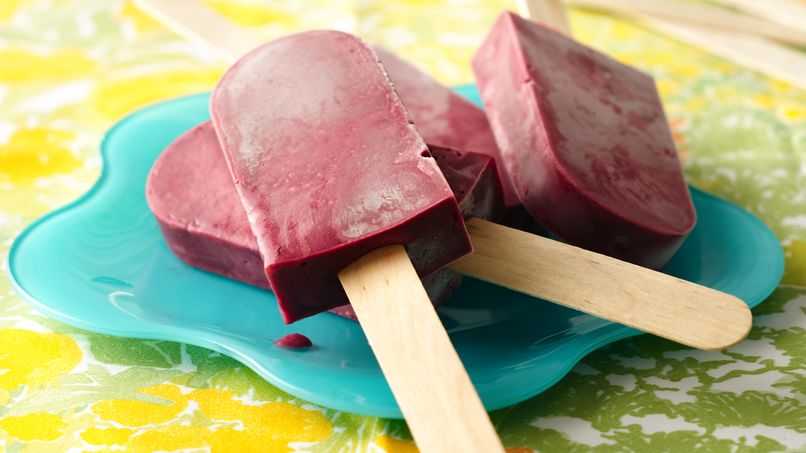 Three Berry Yogurt Pops