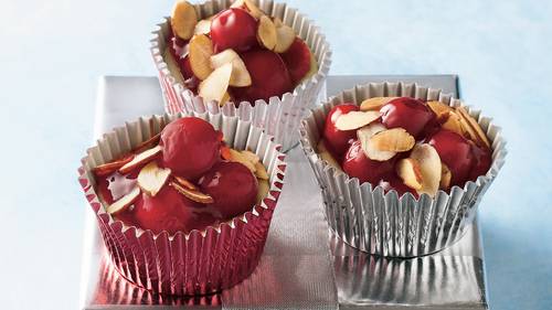 
	Mini Cherry Cheesecakes Recipe - BettyCrocker.com
-image