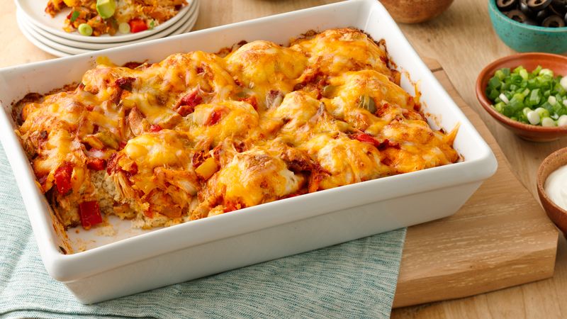 Impossibly Easy Salsa Chicken Bake Recipe Bettycrocker Com