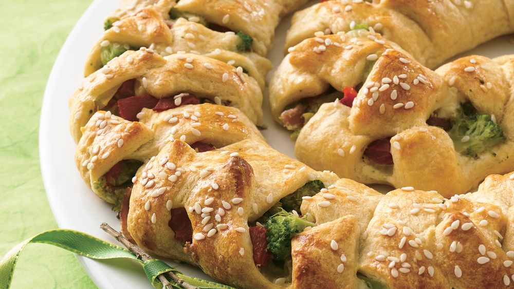 BroccoliBacon Crescent Spiral recipe from