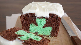 Shamrock Reveal Mint-Chocolate Pound Cake