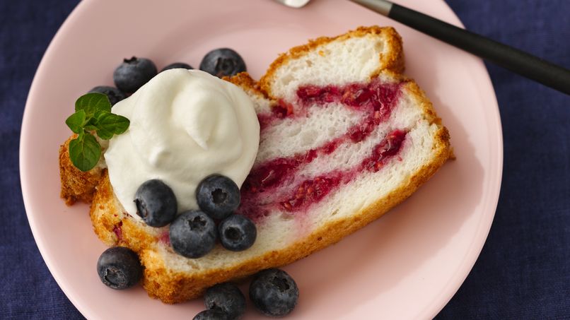 Angel Food Flag Cake