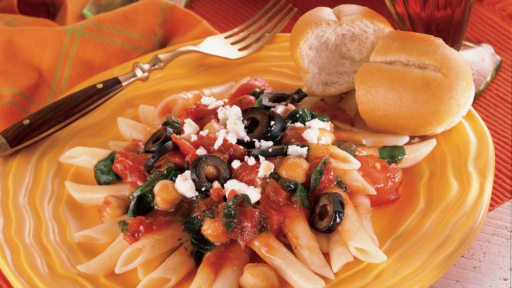 Mediterranean Penne Pasta and Beans recipe from