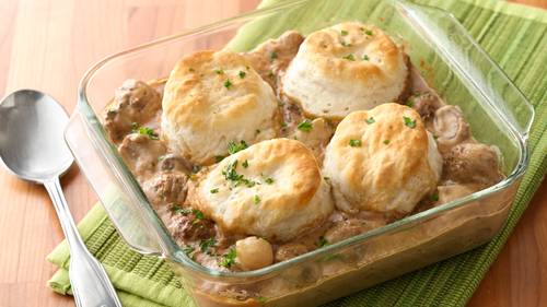 
	Meatball Stroganoff Biscuit Casserole Recipe - Pillsbury.com
-image