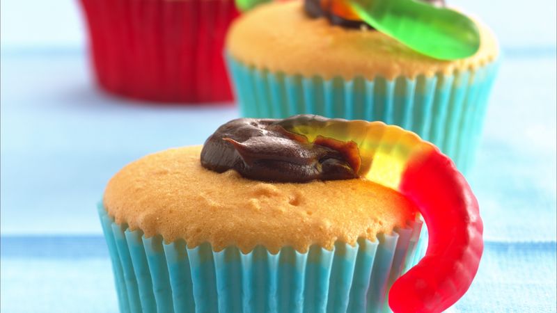 Night Crawler Cupcakes