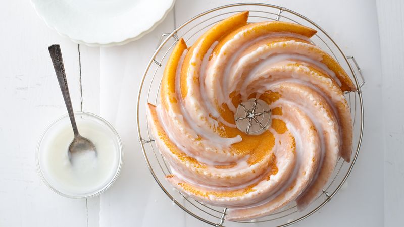 Lemon Cream Cheese Bundt Cake with Lemon Glaze