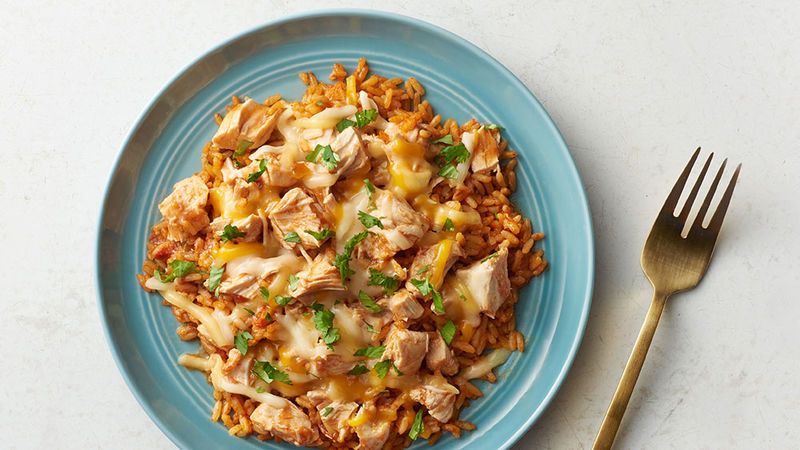 Slow-Cooker Cheesy Salsa Chicken Recipe - Tablespoon.com