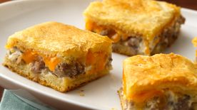 Sausage and Cheese Crescent Squares