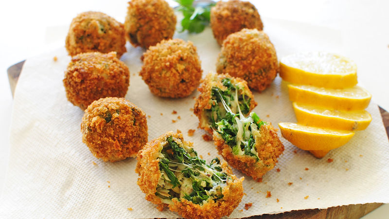 Fried Spinach And Artichoke Dip Balls Recipe Tablespoon Com