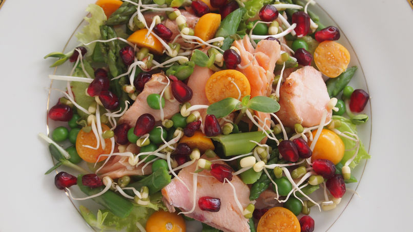Salmon and Asparagus Summer Salad