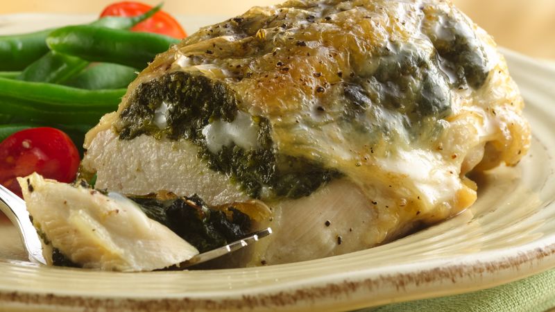 Stuffed Chicken Breasts With Gouda And Spinach Recipe Bettycrocker Com