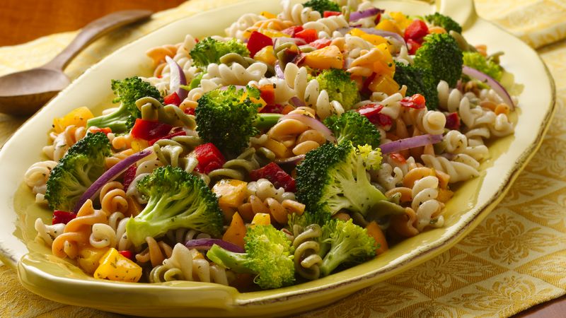 Fresh Vegetable-Pasta Salad Recipe - BettyCrocker.com