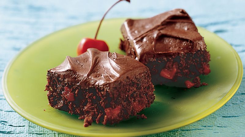 Triple Chocolate-Cherry Bars