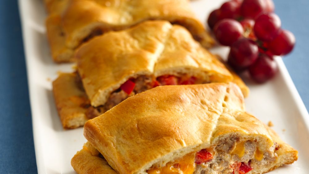 Grands! Crescent Cheesy Sausage Stromboli recipe from