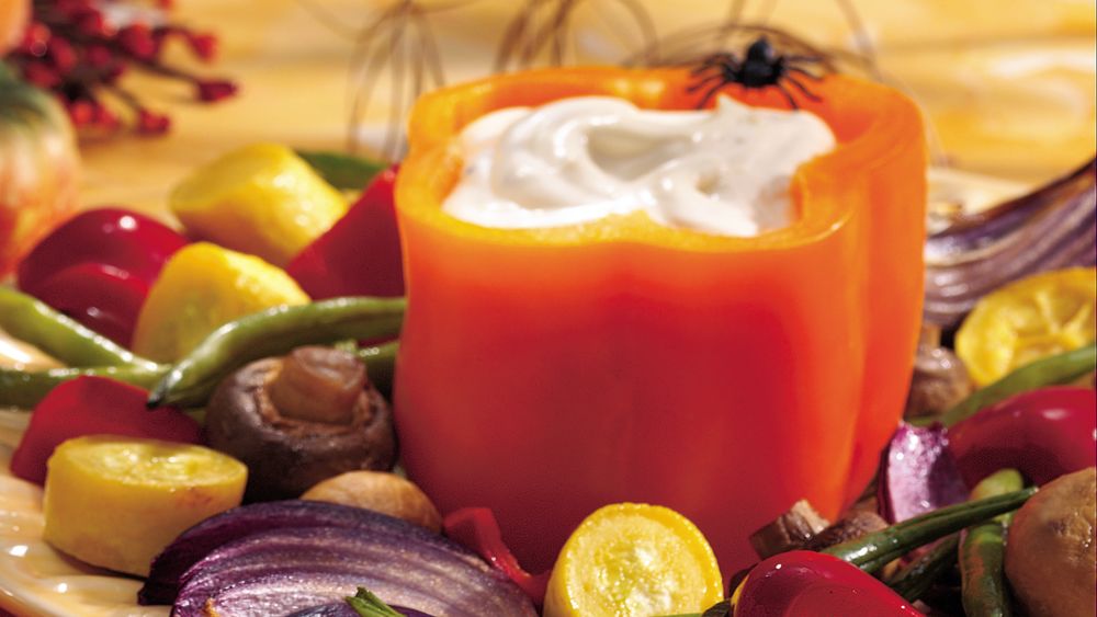 Roasted Vegetables with Spicy Aïoli Dip recipe from