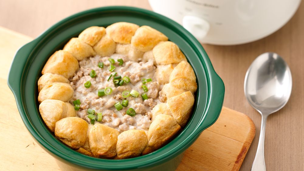 SlowCooker Biscuits and Sausage Gravy recipe from